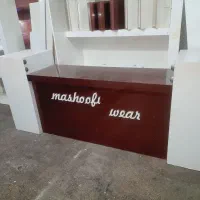 میز کانتر دخل و دکور و قفسه بندی هایگلاس براق