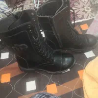 بوت زنانه چرم سایز 37