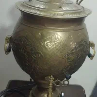 سماور برنجی برقی 50 لیتری
