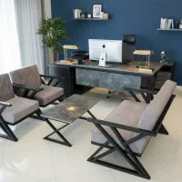ست  نیم ست  مبلمان اداری  میز مدیریتی صندلی