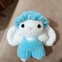 بافت عروسک خرگوش مخملی