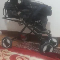 کالسکه کریر دلیجان۶چرخ ترمز عقب چرخ جلو ۳۶۰درجه