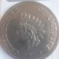 سکه آمریکایی برای سال 1851 روکش نفره