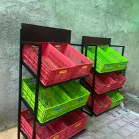 استند جا پفکی استند میوه و ذغال نان