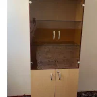کتابخانه و کمد چوبی
