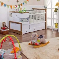 تخت وتشک و پاتختی ملحفه و روبالشتی