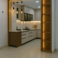 کابینت با لاین نوری ،کمد دیواری با طرح مینیمال