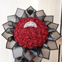 گل رز پارچه ایی