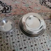 سرویس استیل به همراه قاشق چنگال