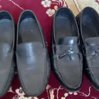 ۴ جفت کفش مردانه چرم در حد نو  یه جفت دخترانه