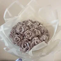 دسته گل روبانی