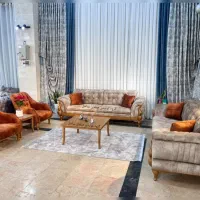 مبل راحتی چستر شرکتی 8نفره مدل منارال آماده تحویل