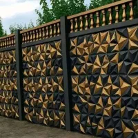 قطعات بتنی دیوار پیش ساخته پایه فنس و درخت انگور