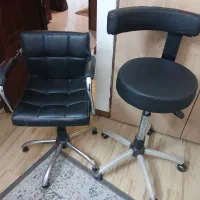 دو عدد صندلی گردون