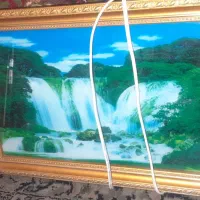 تابلو تصویر زمینه و صوت صدای آب طبیعت و گنجشکها