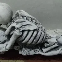 مجسمه اسکلت متور سوار