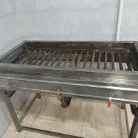 منقل چدنی گازی همراه خود هواکش