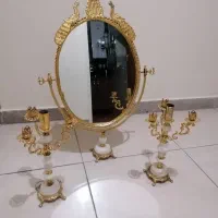 آینه شمعدان برنزی