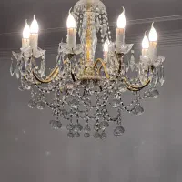 لوستر 8شاخه کریستالی