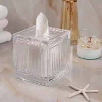 جا دستمال کاغذی مکعبی کریستالی