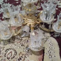 لوستر 6شاخه کریستال