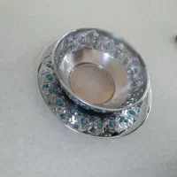 کاسه و بشقاب استیل قدیمی