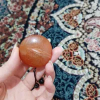 عقیق درشت شرف شمس تسبیح مهره