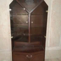 بوفه دکوری چوب و شیشه