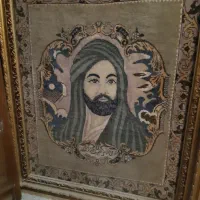 تابلو فرش نفیس قدیمی  نایاب  دست باف و