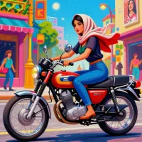 آموزش موتور بانوان با مربی بانو و آقایان و کودکان