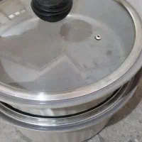 قابلمه چدنی سایز بزرگ بی خط  داخل سرامیک