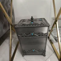جا دستمالی و سطل آشغال سیلور