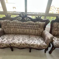 مبل سلطنتی چوب راش و گردو فرشته