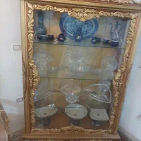 بوفه  طلایی چرم