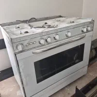 اجاق گاز مبله. هود اشپزخانه، گاز ۴ شعله  و روشویی