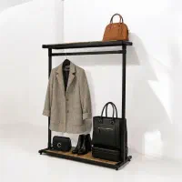 فروش رگال لباس کف چوب تکنو فلز A07 مشکی مات