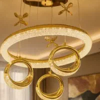 لوستر مدرن وارداتی حلقه‌ای انگشتری LM۰۰۰۹۹