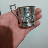 ۶عددجای استکانی نقره
