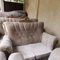 فروش مبل 7نفره دسته دوم ،فرش قرمز رنگ