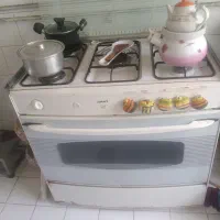 گاز ۵ شعله تمیز بی عیب با شعله های سالم