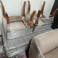 مبلمان ۷ نفره و جلو مبلی کاملا نو