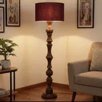 آباژور ایستاده و رومیزی تمام چوب