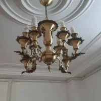 لوستر برنجی 4 شاخه قیمت 9تومن