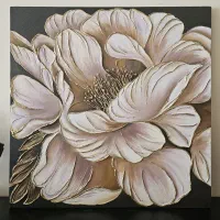 تابلو نقاشی برجسته گل دست ساز
