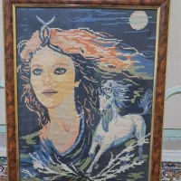تابلو قدیمی می باشد جنس کوبلن