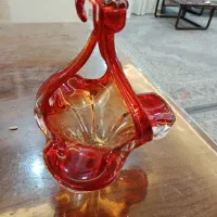 شکلات خوری نارنجی چک و نقل خوری کریستال ابی