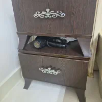 ۲عدد کنار تختی با کشوهای ریلی