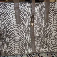 کیف چرم طرح پوست ماری