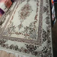فروش ۲ عدد فرش ۶ متری ۵۰۰ شانه کاشان رنگ روشن
