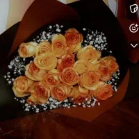دست گل طبیعی و روبانی با تخفیف